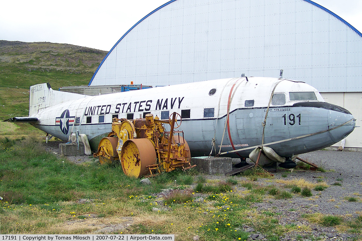 17191, Douglas C-117D C/N 43379, Displayed in a private air museum the Westfjords of Iceland
