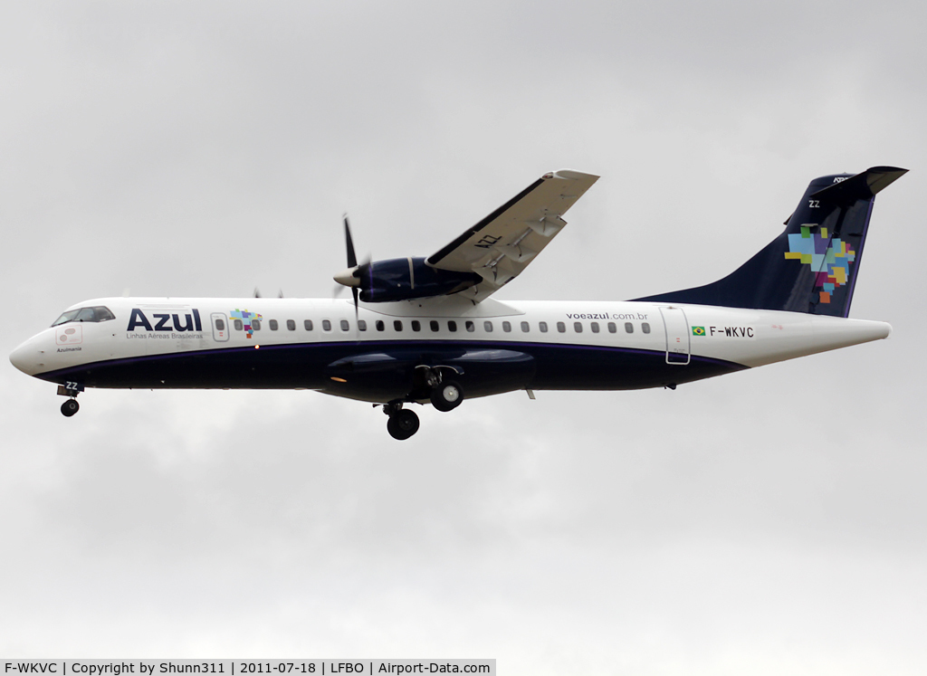 F-WKVC, 1990 ATR 72-102 C/N 192, C/n 192 - To be PR-AZZ