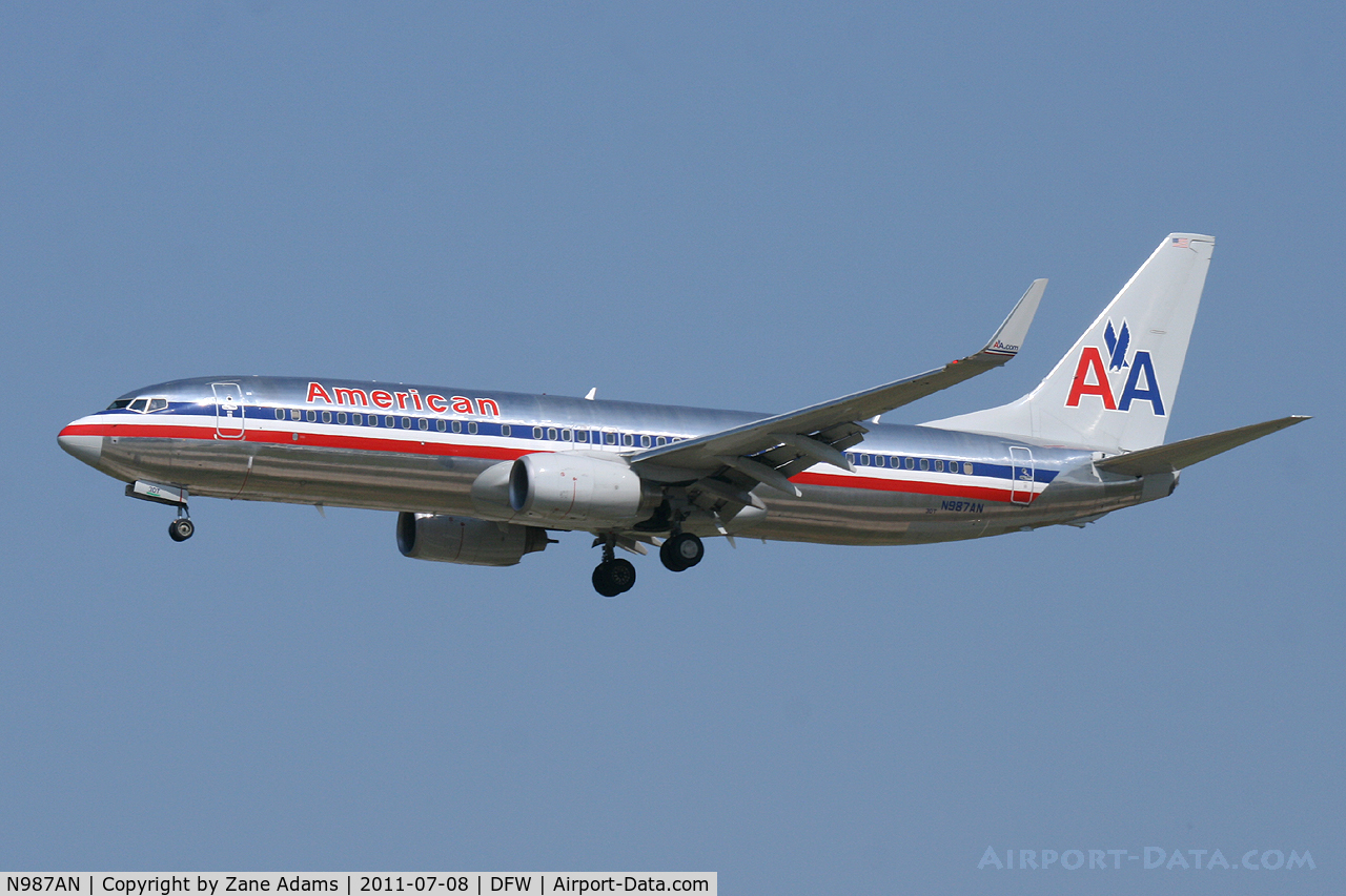 N987AN, 2009 Boeing 737-823 C/N 31069, American Airlines at DFW Airprot
