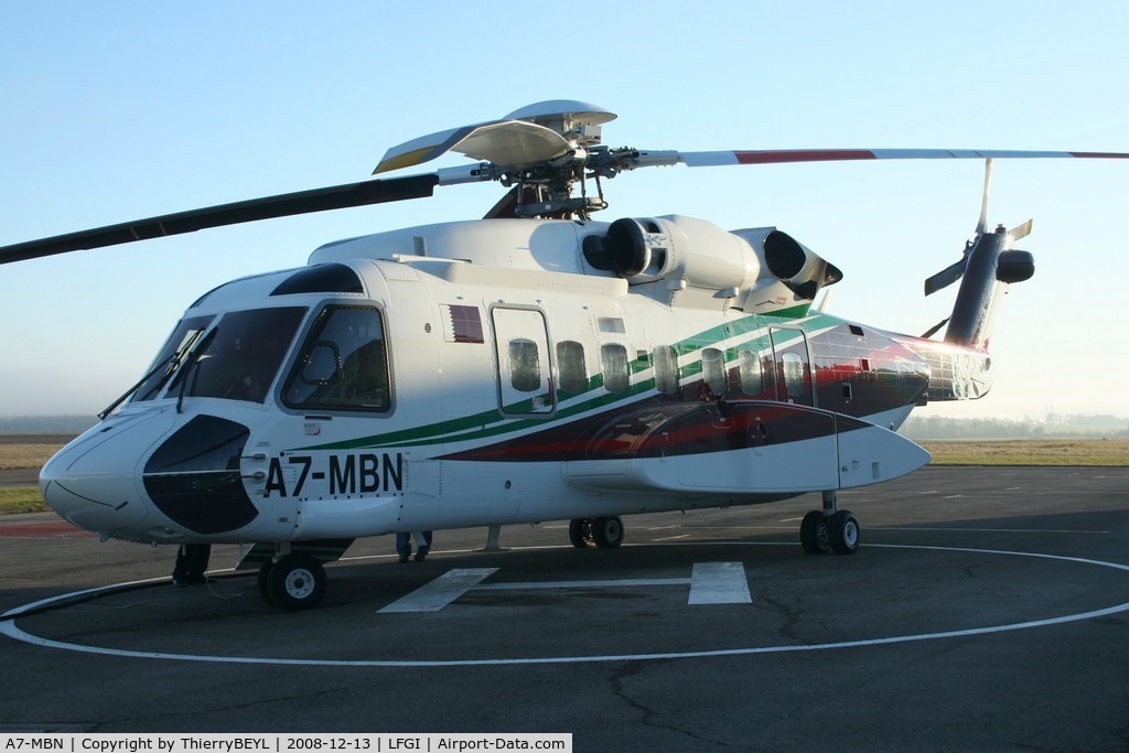 A7-MBN, 2006 Sikorsky S-92 Helibus C/N 920053, In refueling at Darois