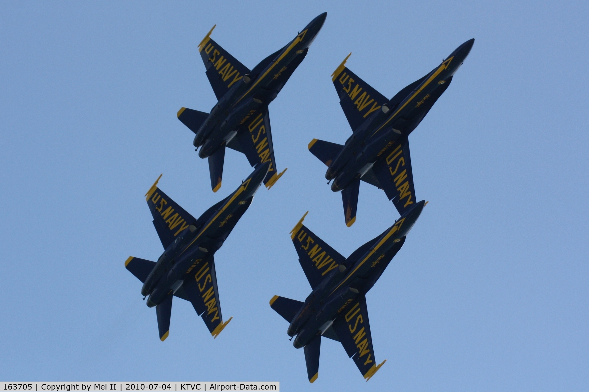 163705, 1988 McDonnell Douglas F/A-18C Hornet C/N 0767/C067, US Navy Blue Angels at the 2010 National Cherry Festival Air Show
