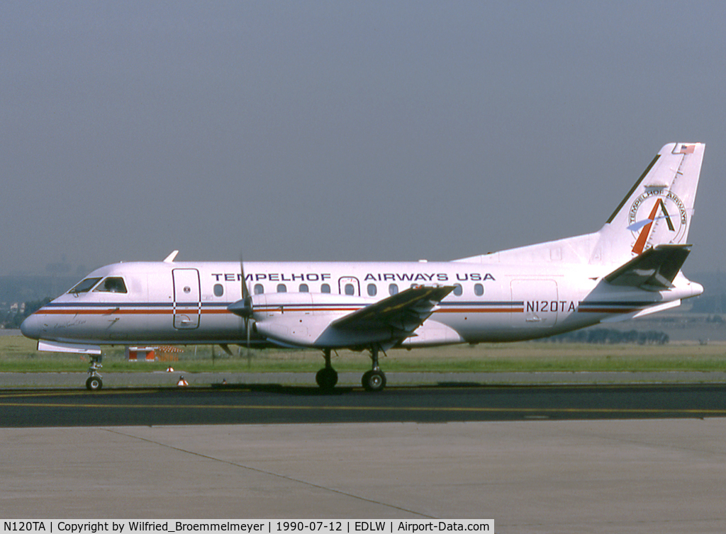 N120TA, 1989 Saab 340A C/N 340A-151, Tempelhof Airways USA