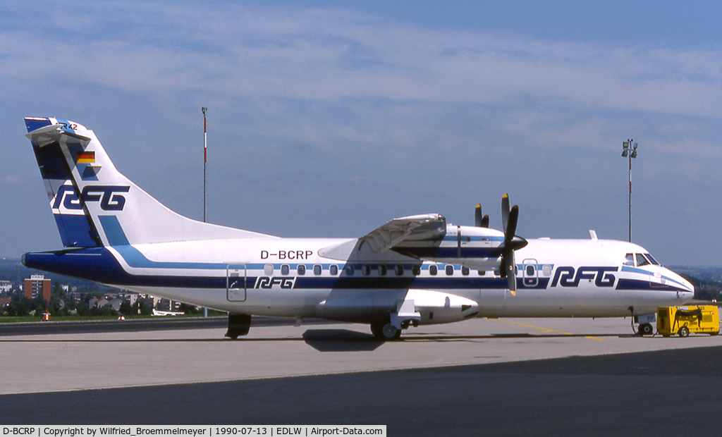 D-BCRP, 1989 ATR 42-300QC C/N 158, RFG - Regionalflug GmbH
