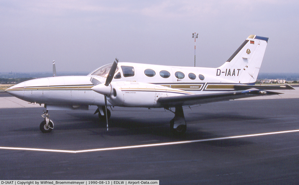 D-IAAT, Cessna 421C Golden Eagle C/N 421C0496, In front of RFG Hangar.