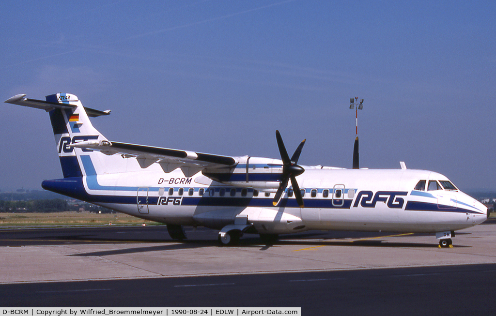 D-BCRM, 1987 ATR 42-300 C/N 038, RFG - Regionalflug GmbH /