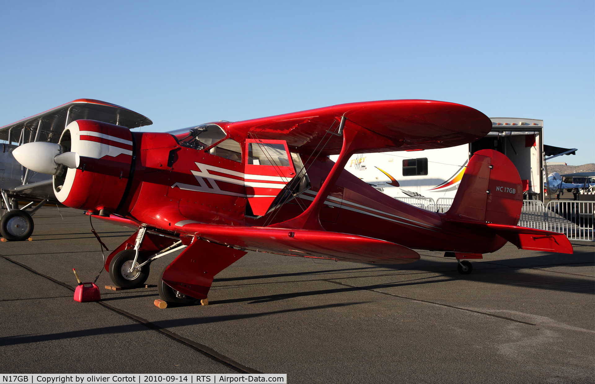 N17GB, 1943 Beech D17S Staggerwing C/N 4818, Reno air races 2010