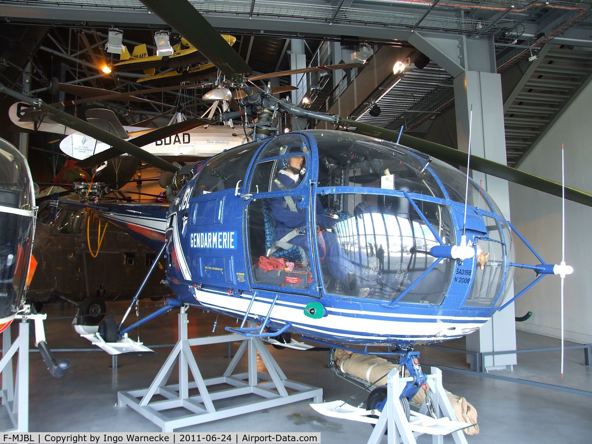 F-MJBL, Eurocopter SA-319B Alouette III C/N 2009, Sud Aviation SA.319B Alouette III at the Musee de l'Air, Paris/Le Bourget