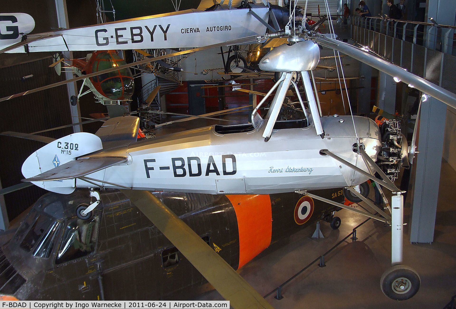 F-BDAD, SNCASE C.302 (Cierva C.30) C/N 15, Liore-et-Olivier C.302 at the Musee de l'Air, Paris/Le Bourget