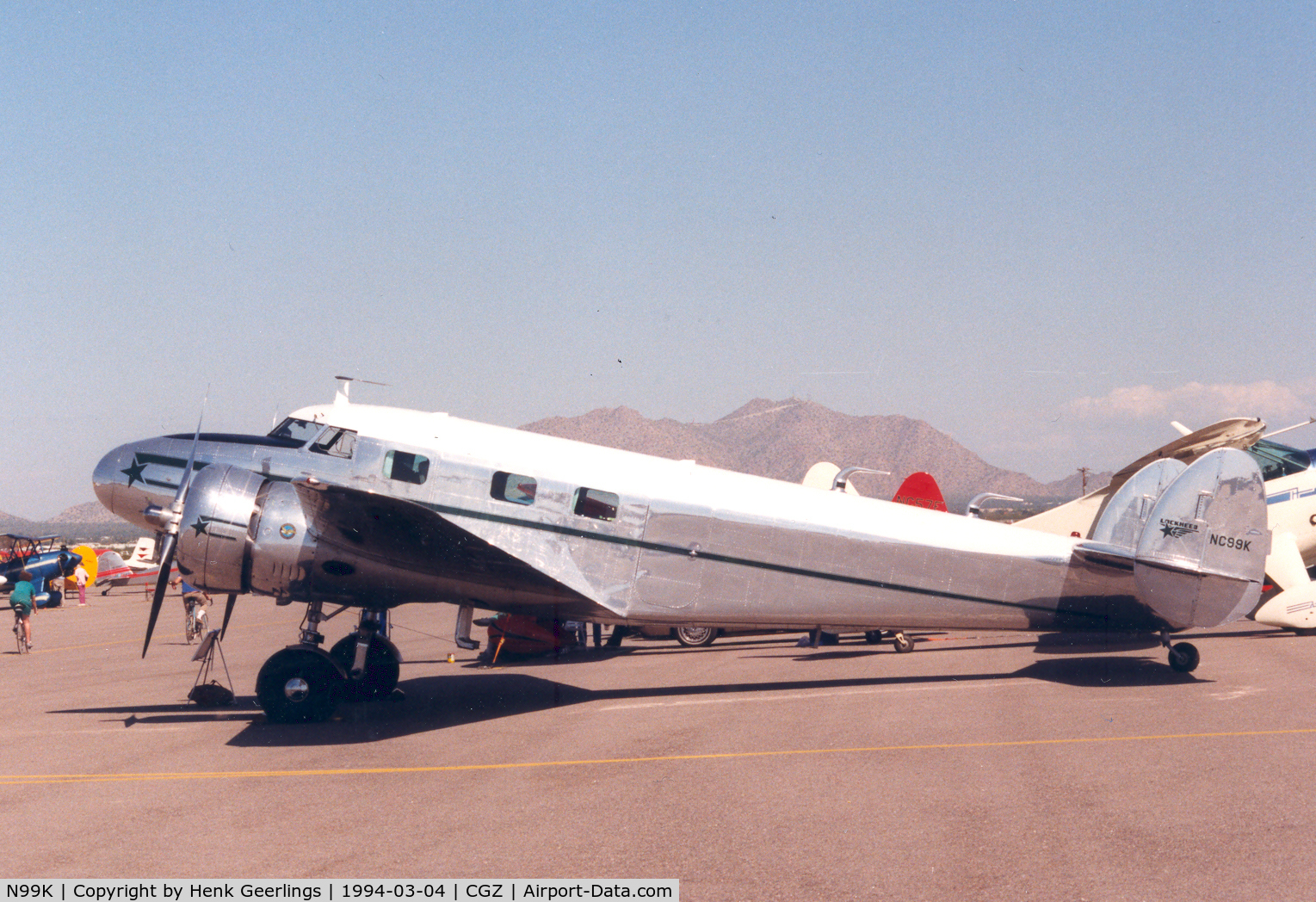 N99K, 1938 Lockheed 12A Electra Junior C/N 1250, Casa Grande , AZ , Cactus Fly In