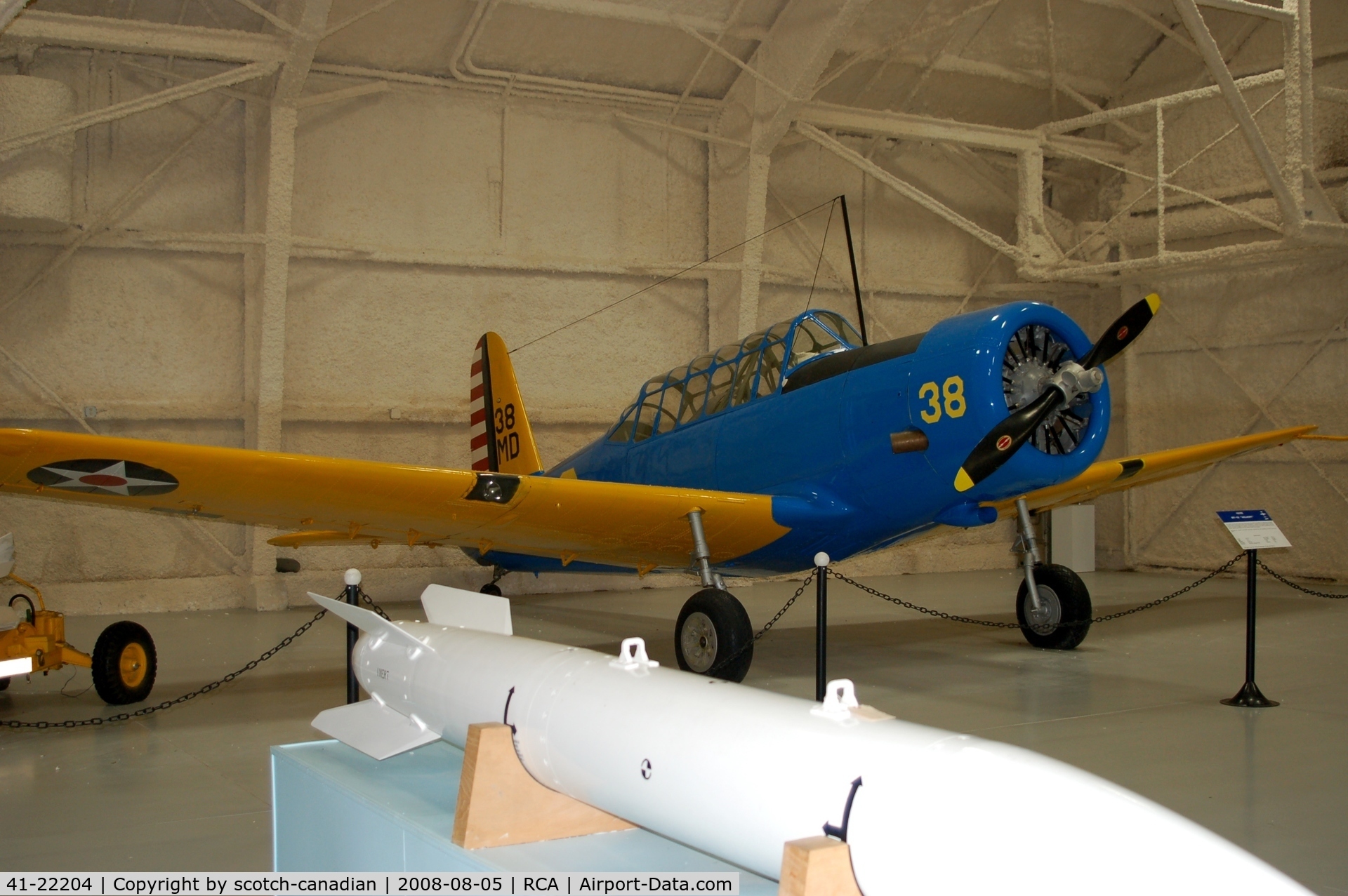 41-22204, 1941 Vultee BT-13A Valiant C/N 74-6124, 1941 Vultee BT-13A Valiant at the South Dakota Air and Space Museum, Box Elder, SD