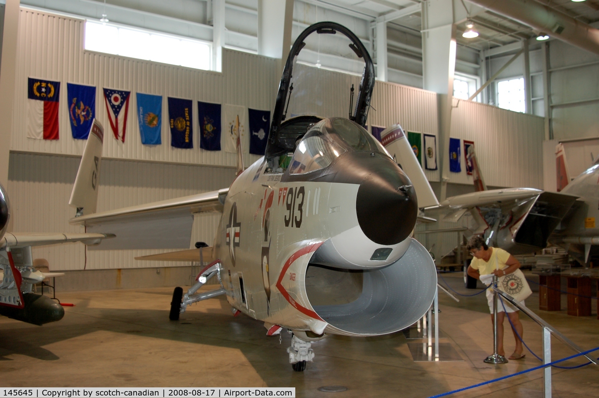 145645, Vought RF-8G Crusader C/N 519, Vought RF-8G Crusader at Battleship Memorial Park, Mobile, AL