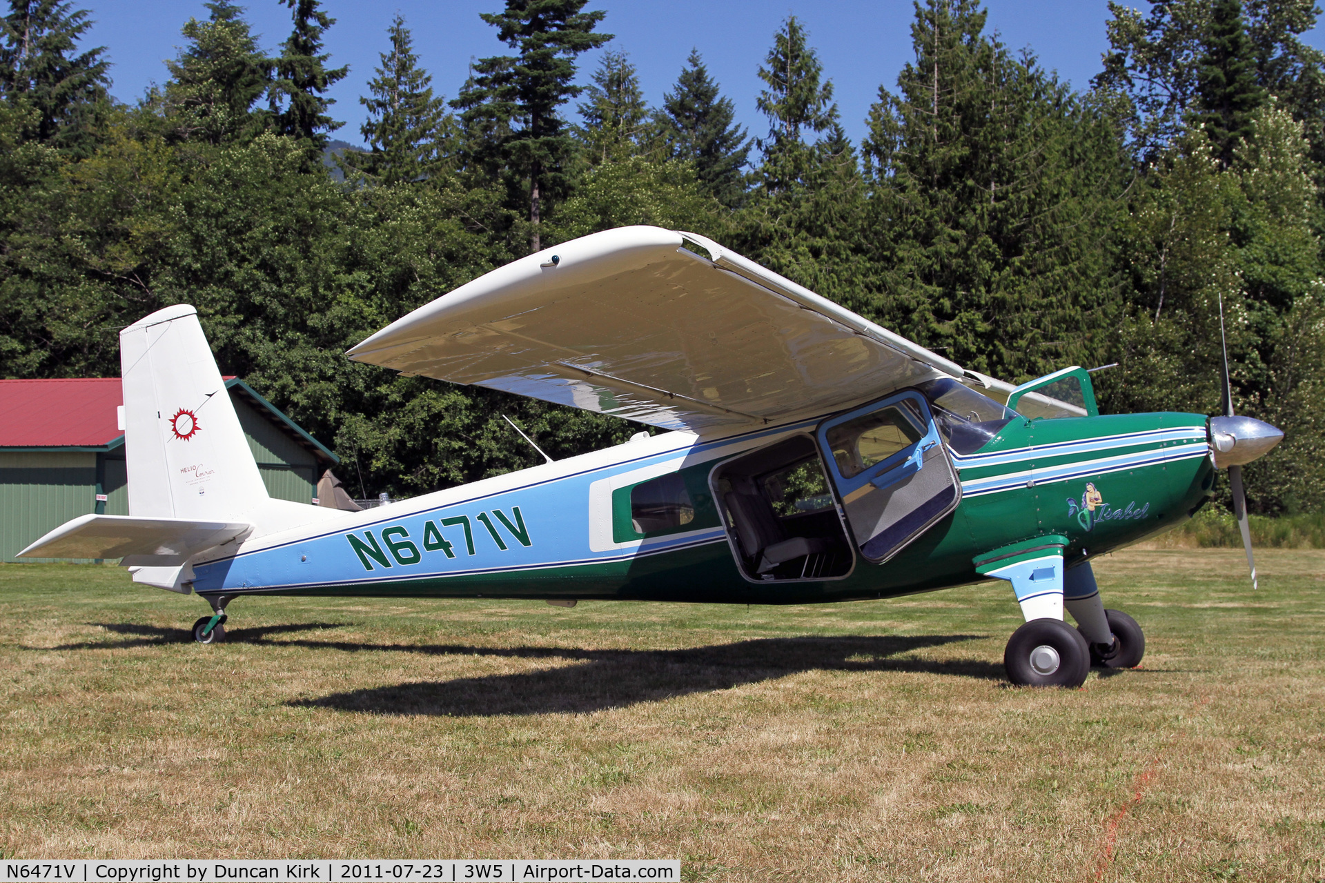 N6471V, 1970 Helio H-295-1400 Super Courier C/N 1422, One of two fly-in Helio visitors