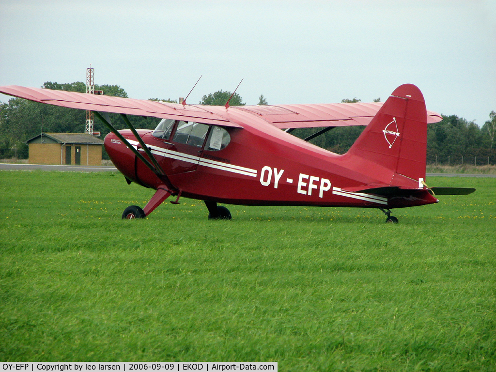OY-EFP, 1939 Stinson HW-75/M C/N 7249, Beldringe (Odense) Denmark
 Air Show 9.9.06