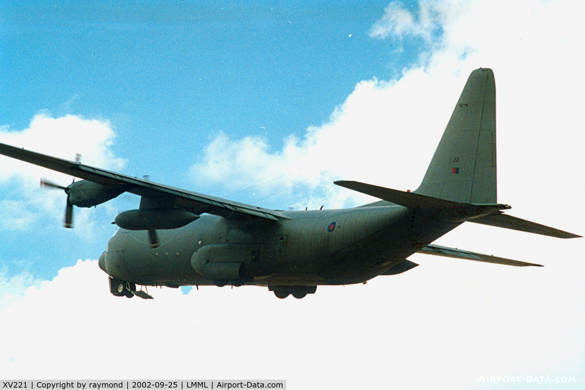 XV221, 1967 Lockheed C-130K Hercules C.3 C/N 382-4251, C130 XV221 RAF in the overall grey finish.