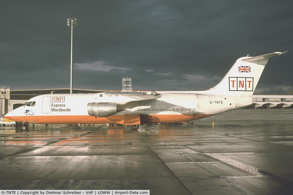 G-TNTE, 1989 British Aerospace BAe.146-300 C/N E3153, Air Foyle Bae 146