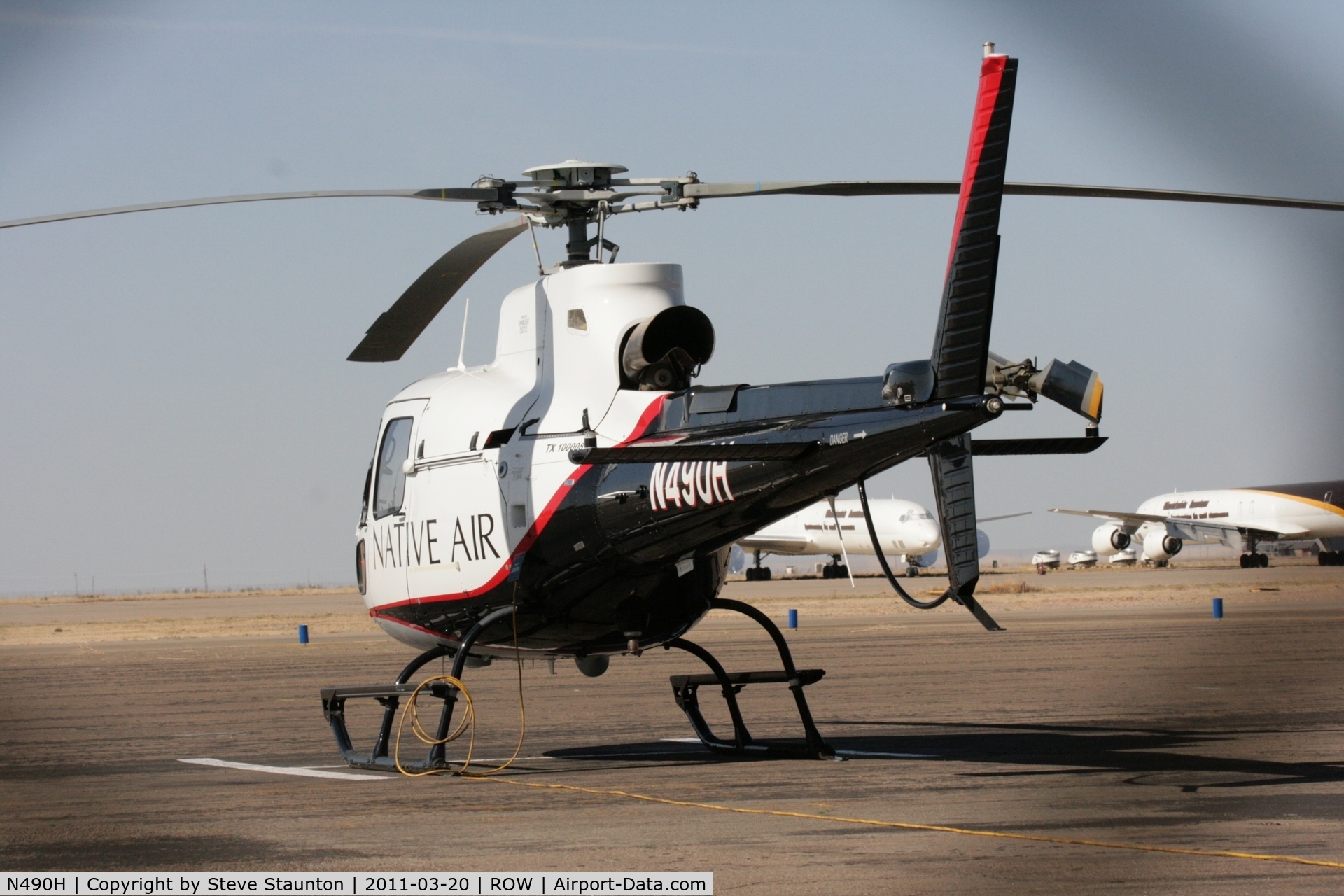 N490H, 2008 Aerospatiale AS-350B-3 Ecureuil C/N 4539, Taken at Roswell International Air Centre Storage Facility, New Mexico in March 2011 whilst on an Aeroprint Aviation tour