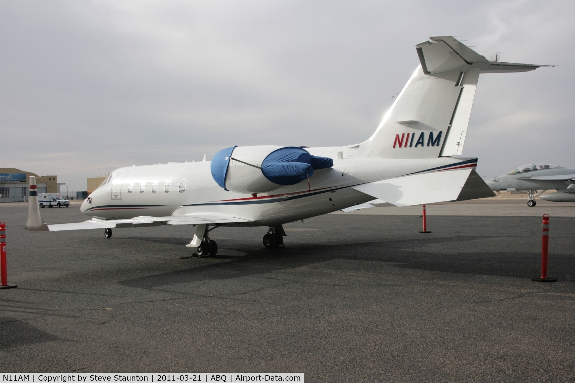 N11AM, 1998 Learjet Inc 60 C/N 60-118, Taken at Alburquerque International Sunport Airport, New Mexico in March 2011 whilst on an Aeroprint Aviation tour