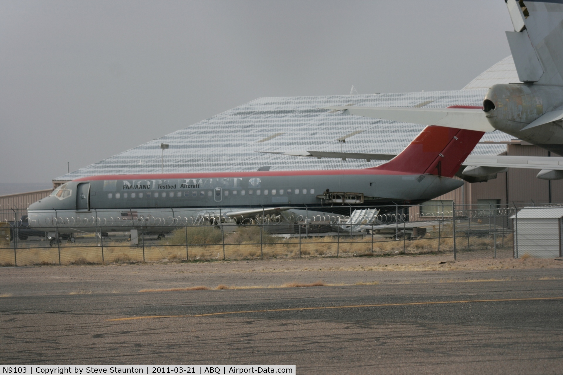 N9103, 1966 Douglas DC-9-14 C/N 45796, Taken at Alburquerque International Sunport Airport, New Mexico in March 2011 whilst on an Aeroprint Aviation tour