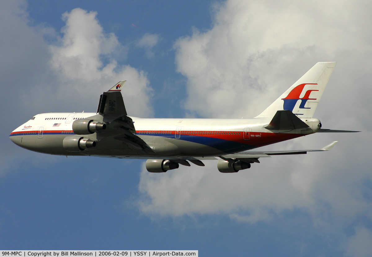 9M-MPC, 1993 Boeing 747-4H6 C/N 25700, away home from 34L