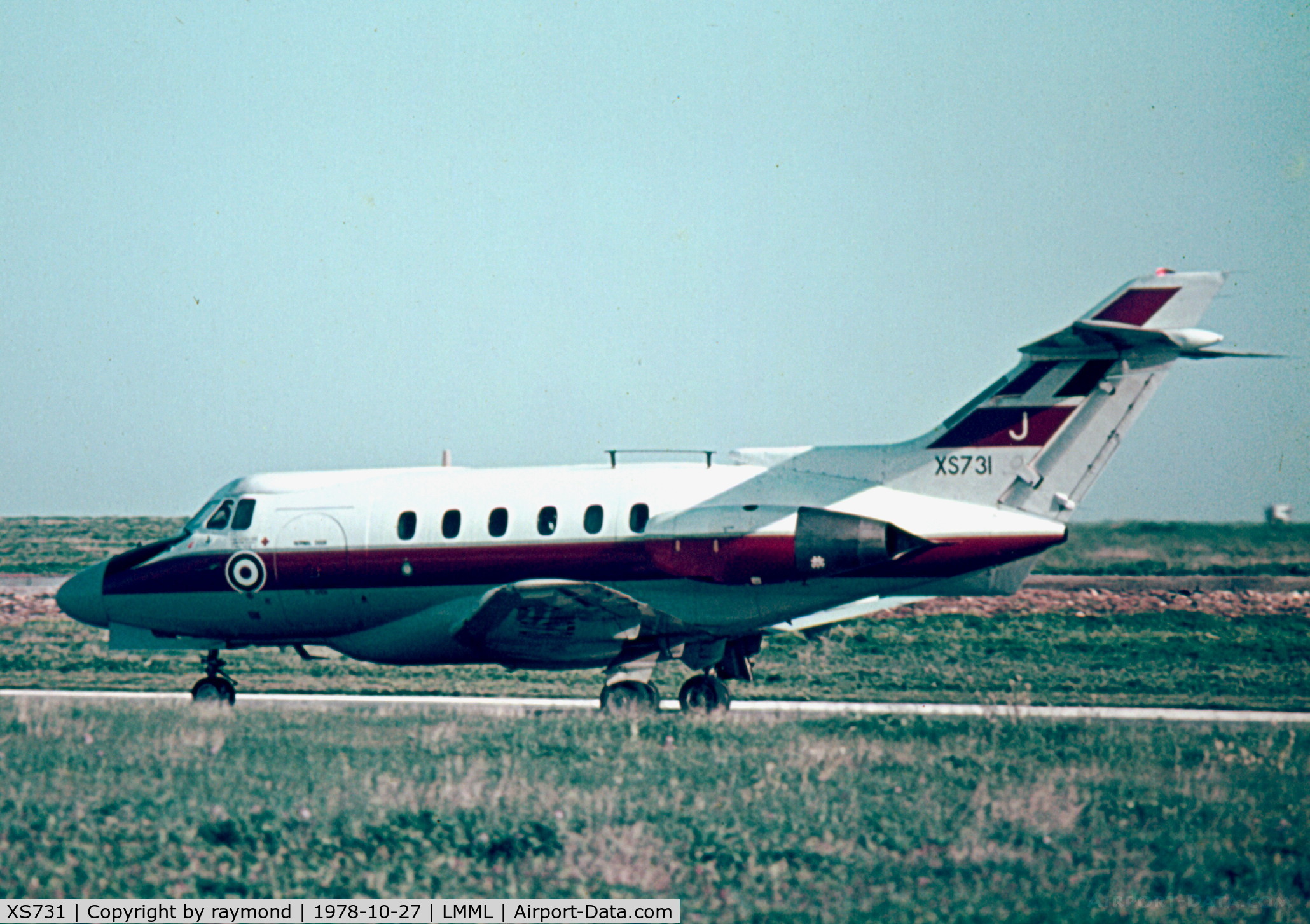 XS731, 1966 Hawker Siddeley HS.125 Dominie T.1 C/N 25055, Dominie XS731/J 6FTS RAF