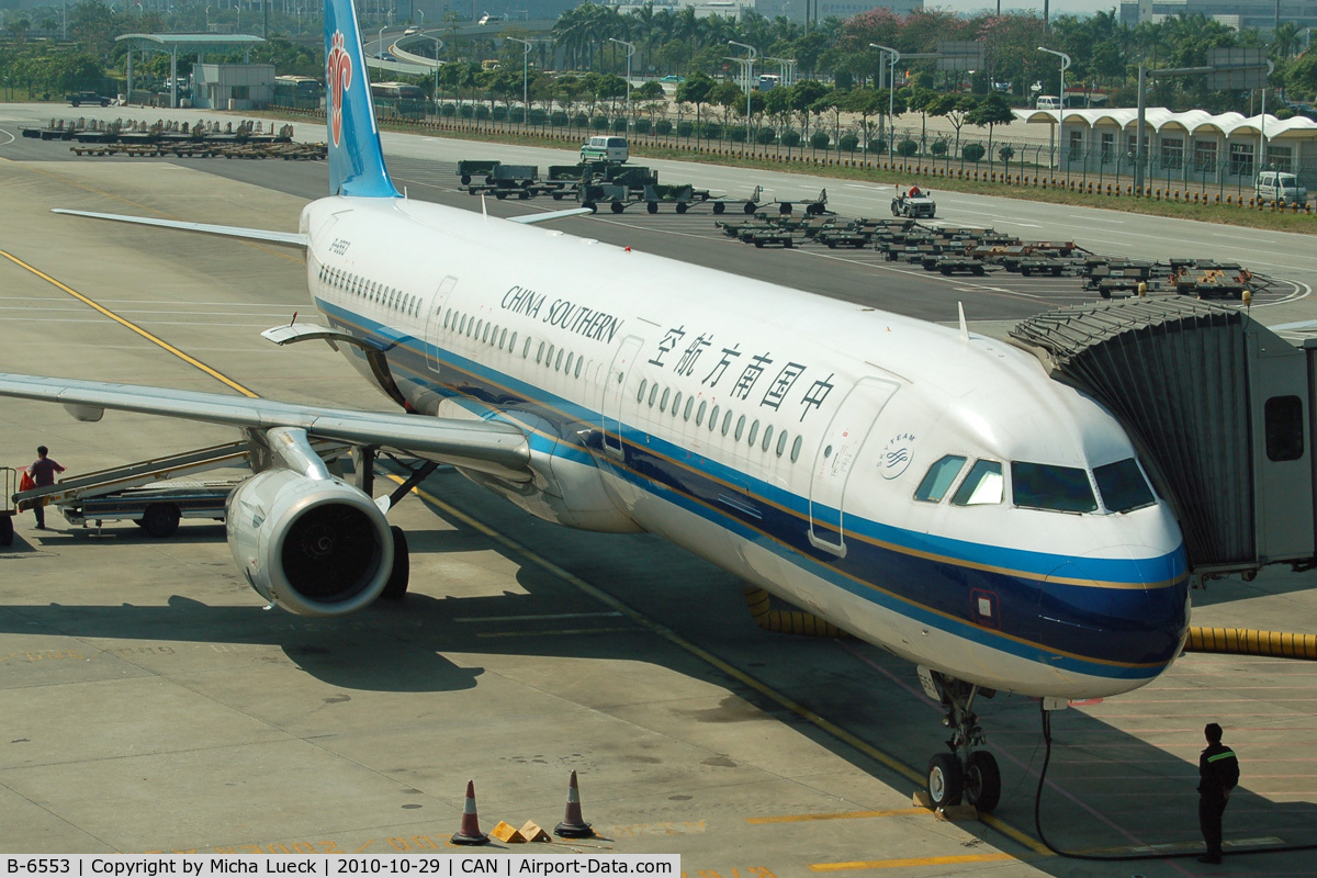 B-6553, 2009 Airbus A321-231 C/N 3920, At Guangzhou