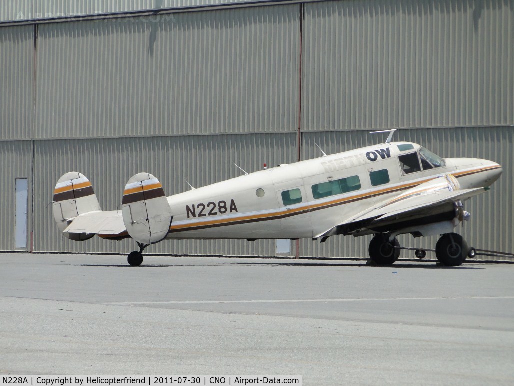 N228A, 1962 Beech H-18 C/N BA-629, Parked at the hanger