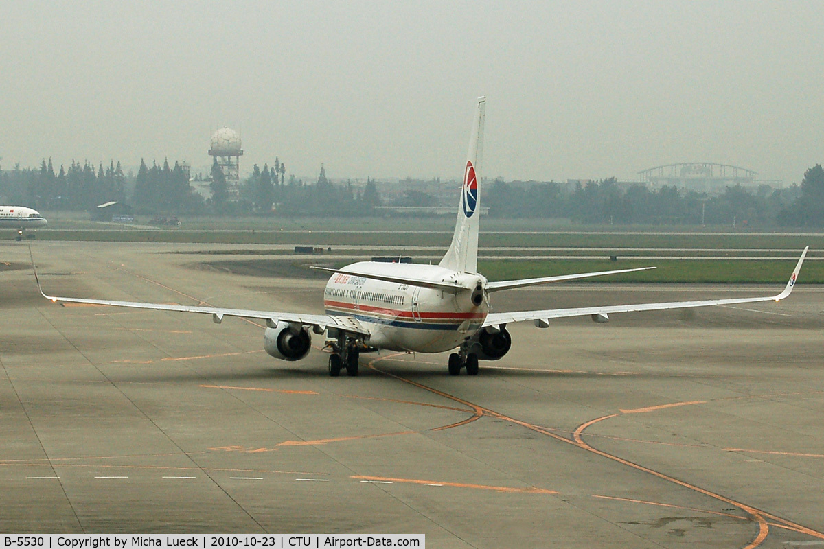 B-5530, 2010 Boeing 737-89P C/N 29655, At Chengdu