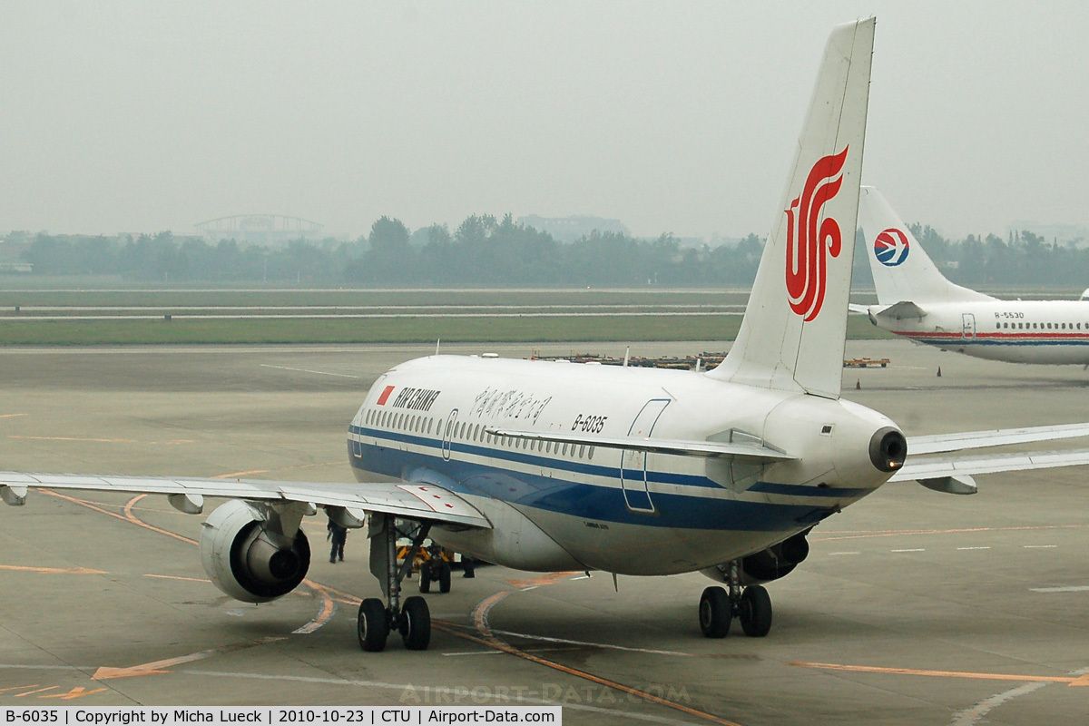 B-6035, Airbus A319-115 C/N 2269, At Chengdu
