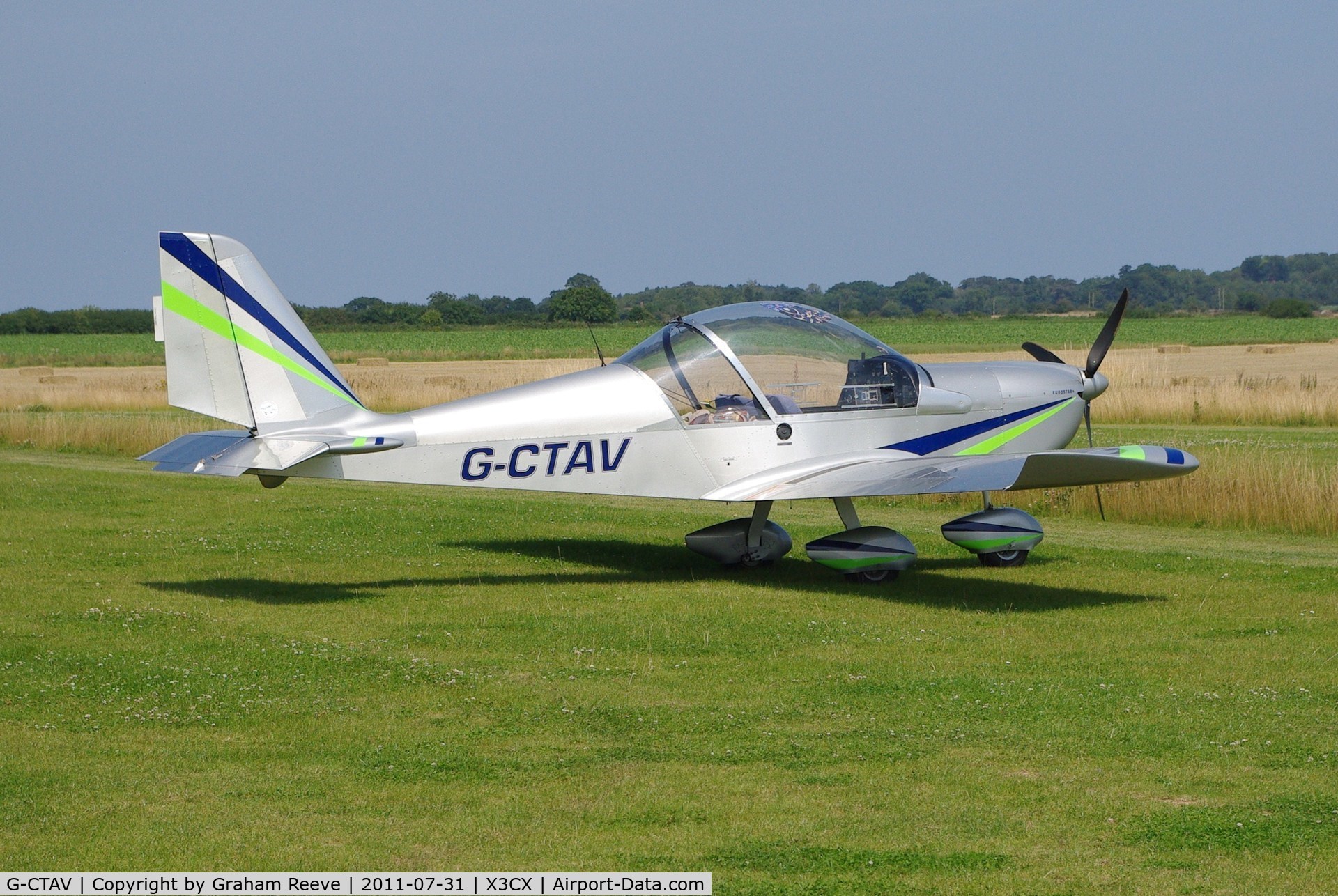 G-CTAV, 2004 Cosmik EV-97 TeamEurostar UK C/N 2129, Parked at Northrepps.