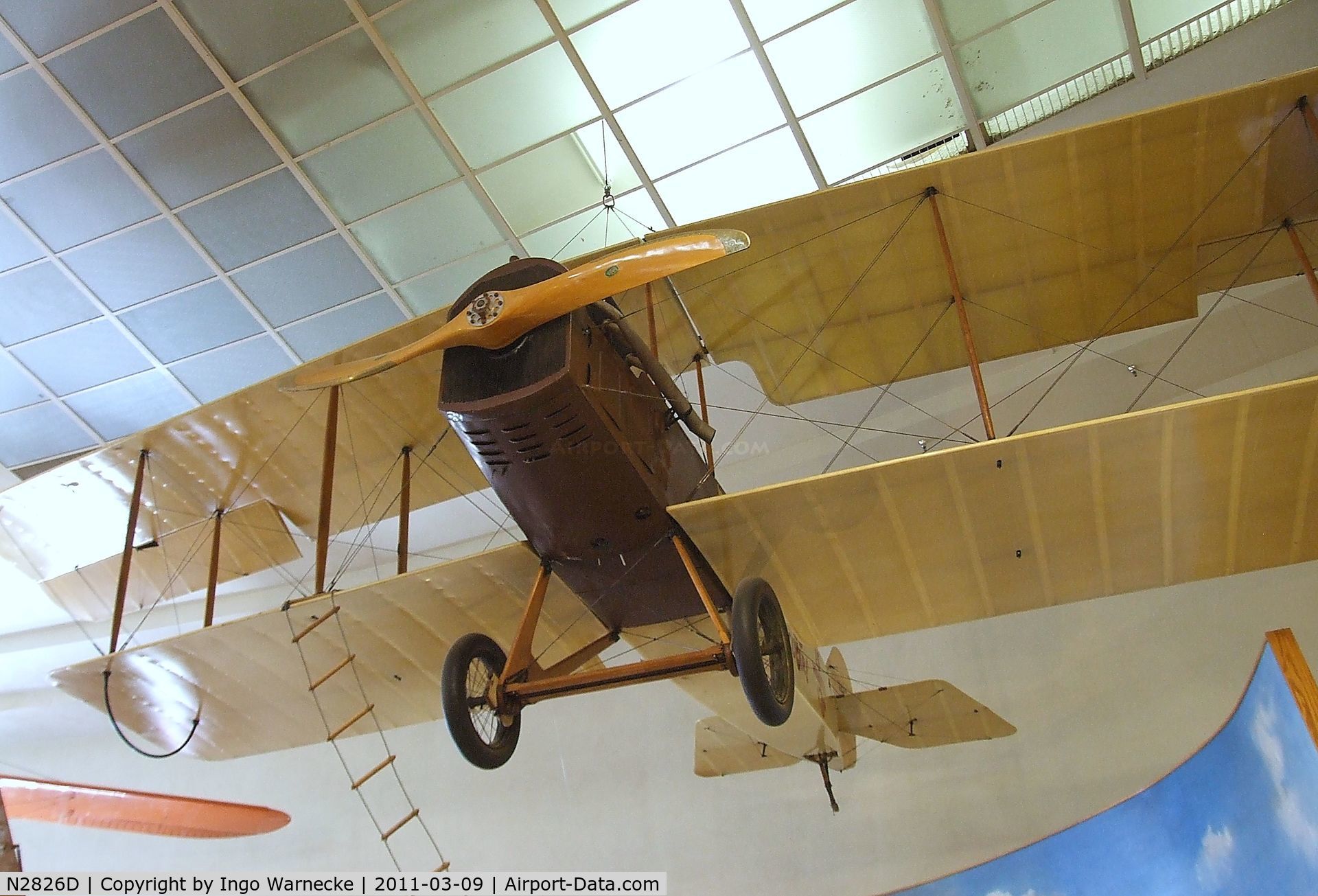 N2826D, 1917 Standard J-1 C/N 1598, Lincoln-Standard J-1 at the San Diego Air & Space Museum, San Diego CA