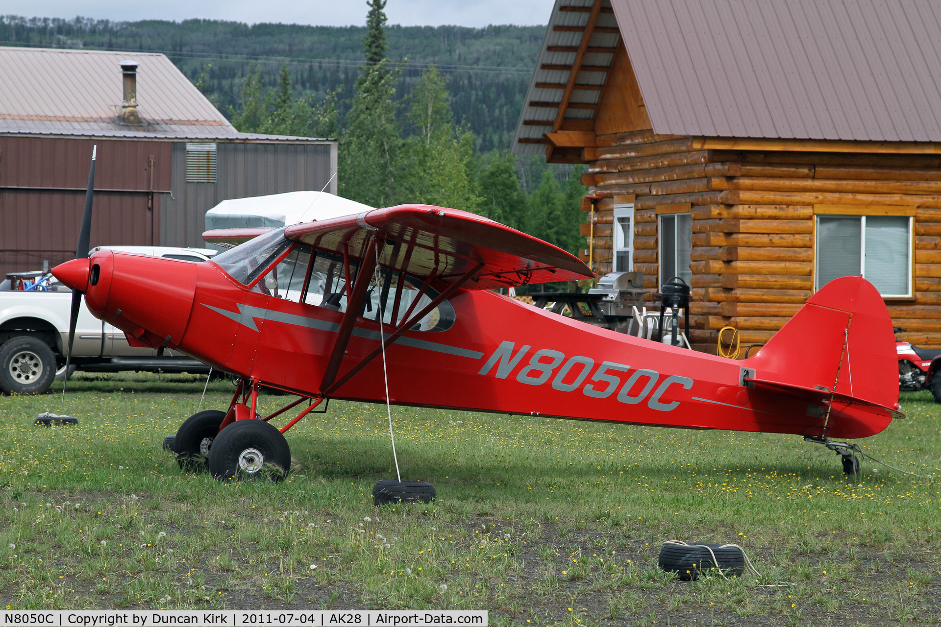 N8050C, 1954 Piper PA-18A-135 Super Cub C/N 18-3395, Outside one's house!