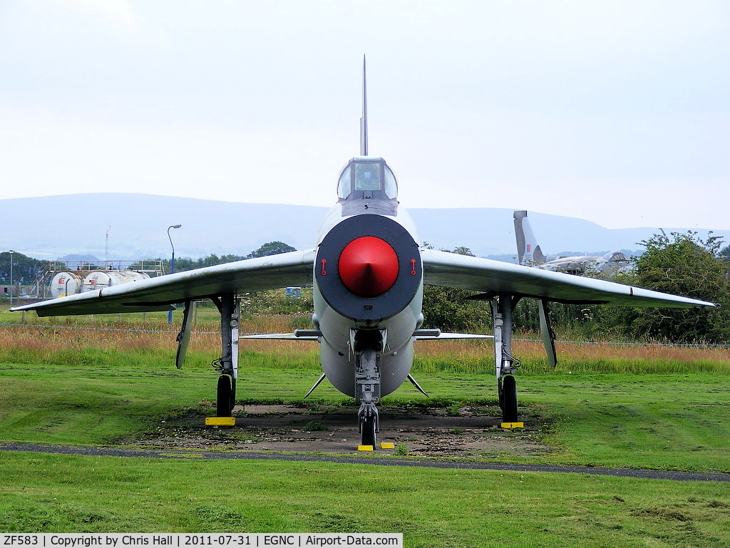 ZF583, English Electric Lightning F.53 C/N 95826, Displayed at the Solway Aviation Museum