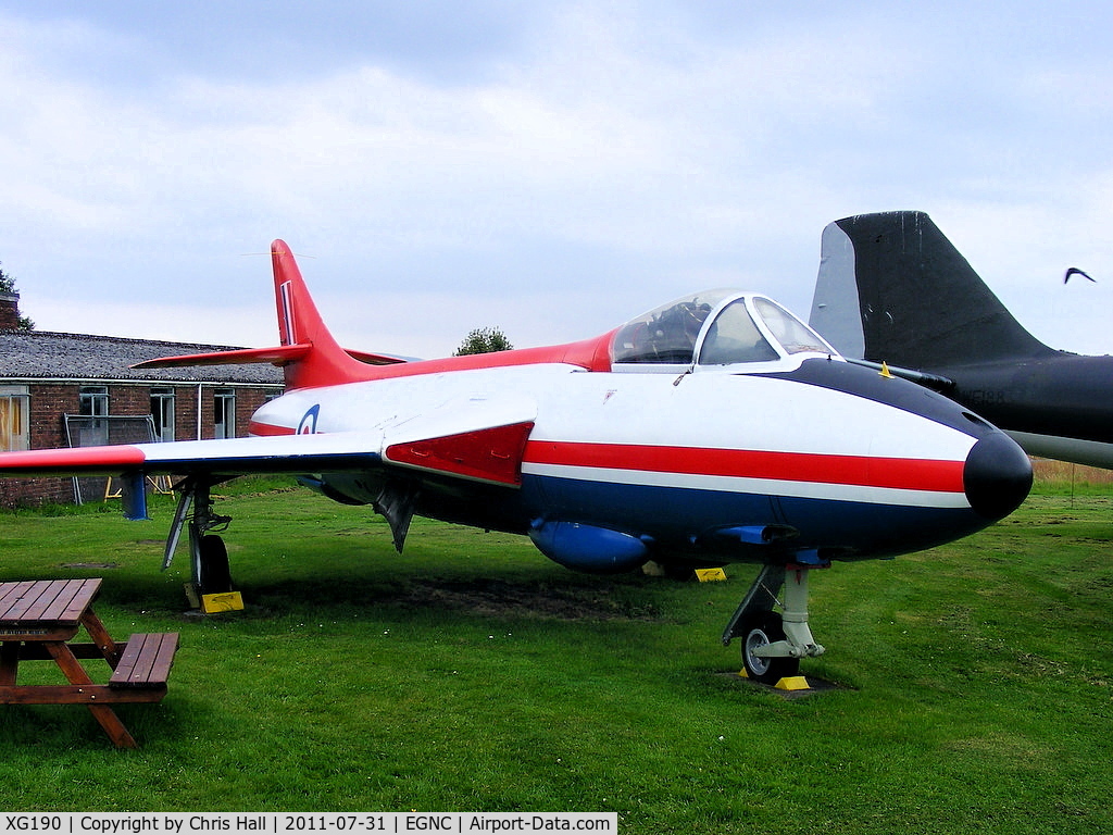 XG190, Hawker Hunter F.51 C/N 41H/680284, Displayed at the Solway Aviation Museum