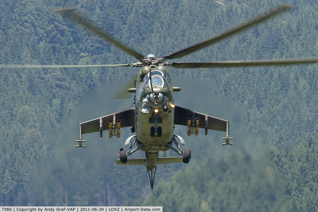 7360, Mil Mi-35 Hind E C/N 087360, Czech Air Force MIL35