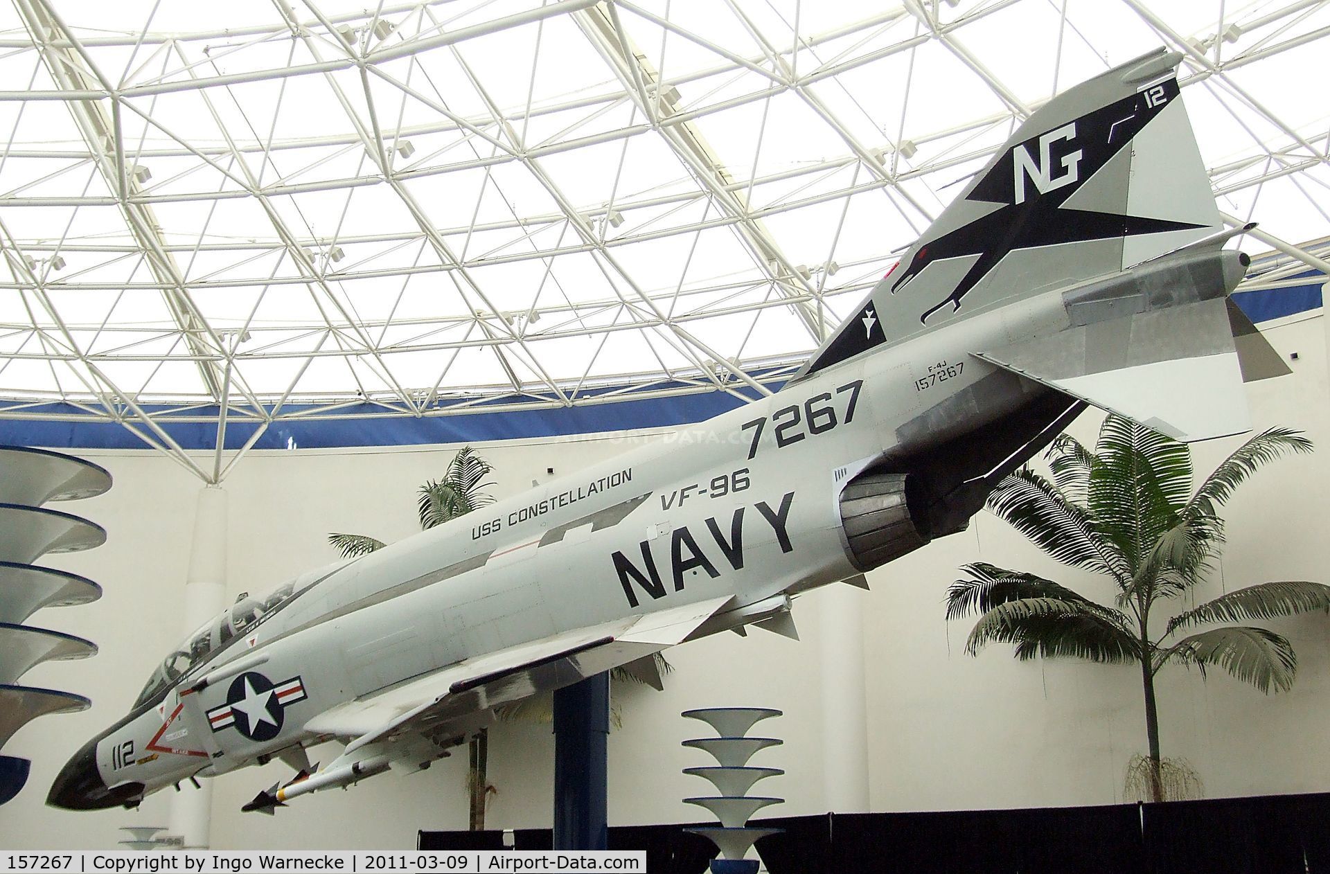 157267, McDonnell F-4J Phantom II C/N 3713, McDonnell Douglas F-4J Phantom II at the San Diego Air & Space Museum, San Diego CA