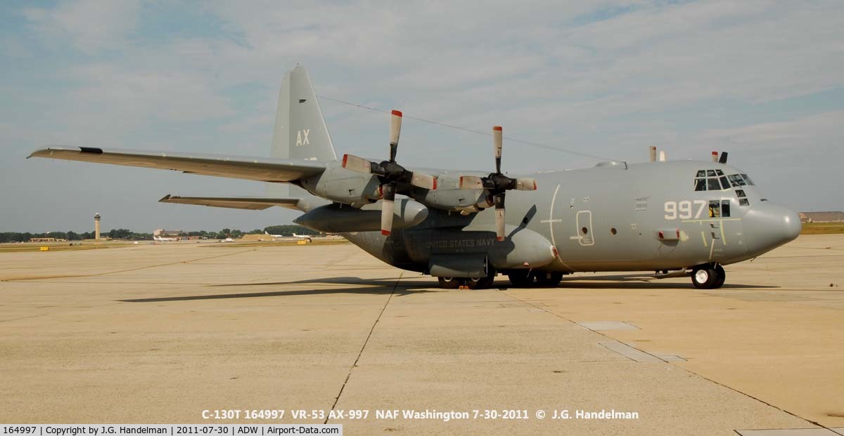 164997, Lockheed C-130T Hercules C/N 382-5304, at NAF Washington