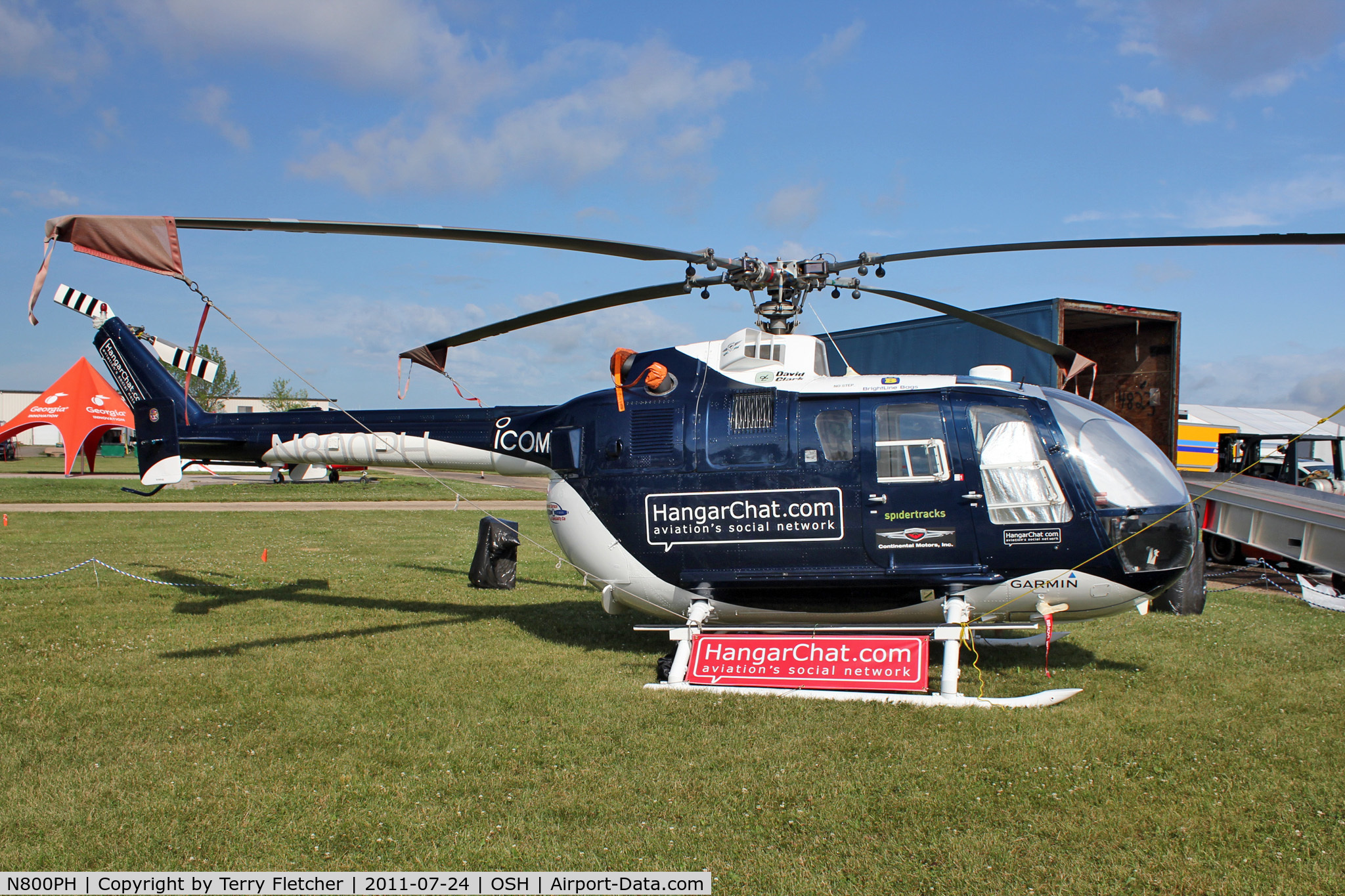 N800PH, 1988 MBB Bo-105CBS C/N S-800, 1988 Messerschmitt BO105CBS, c/n: S-800 displayed at 2011 Oshkosh