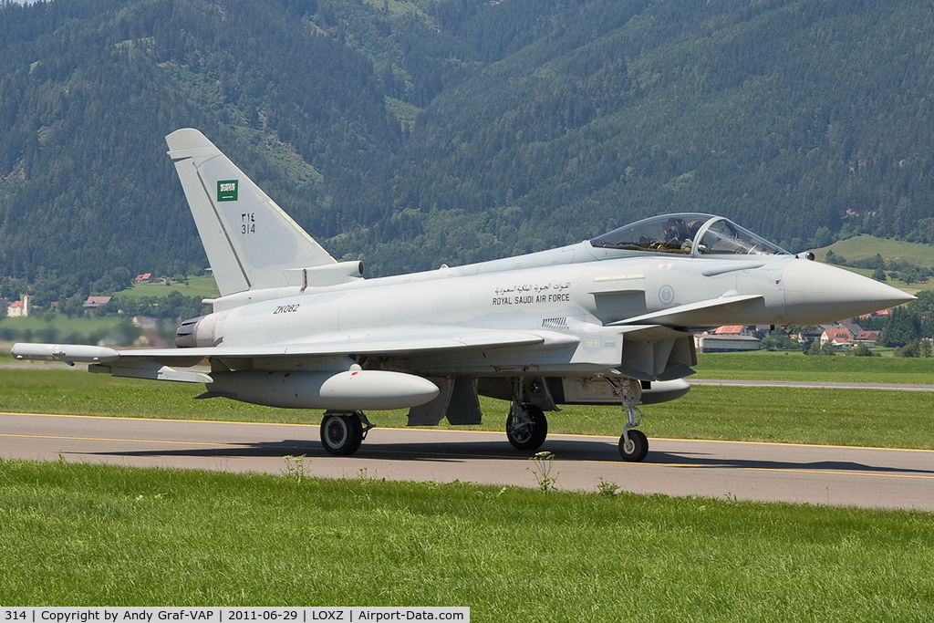 314, 2011 Eurofighter EF-2000 Typhoon F2 C/N CS016, Saudi Arabia Air Force EF2000