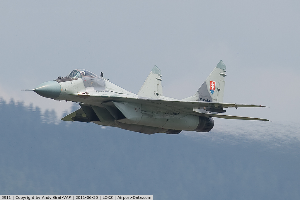 3911, Mikoyan-Gurevich MiG-29AS C/N 2960532039, Slovakia Air Force MIG29