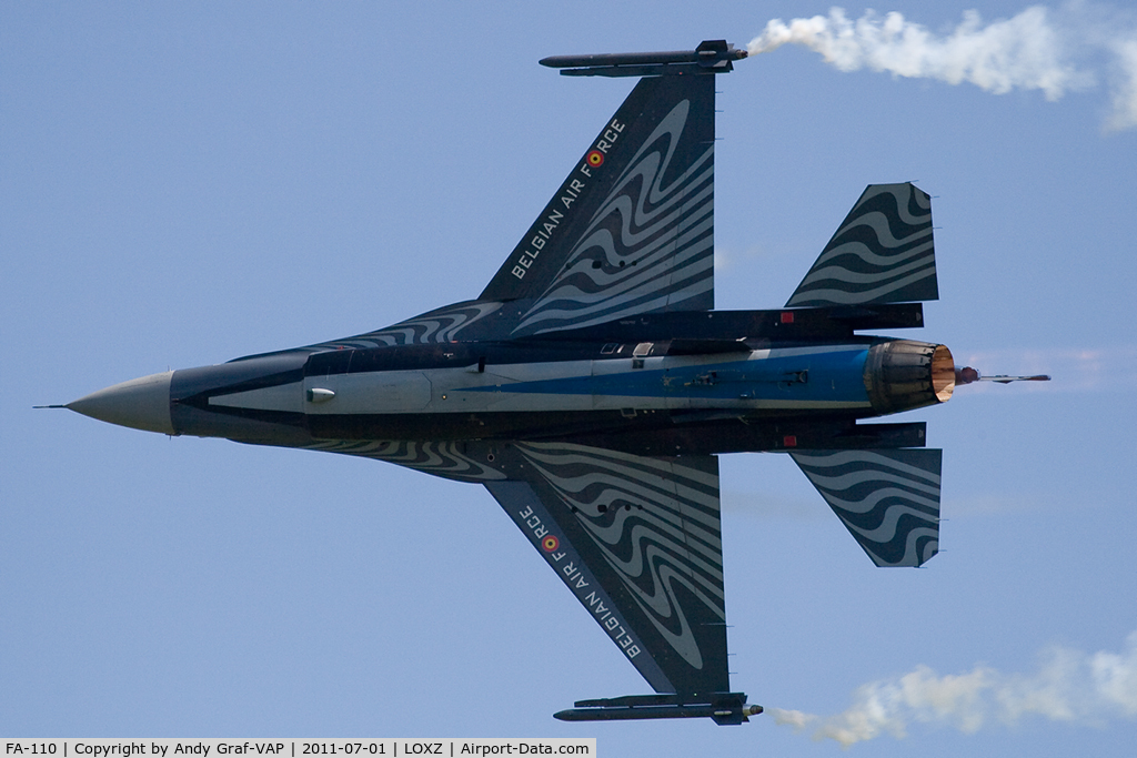 FA-110, SABCA F-16AM Fighting Falcon C/N 6H-110, Belgian Air Force F-16