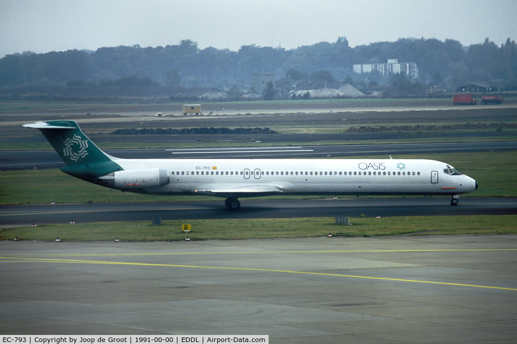 EC-793, 1983 McDonnell Douglas MD-82 (DC-9-82) C/N 48022, Oasis