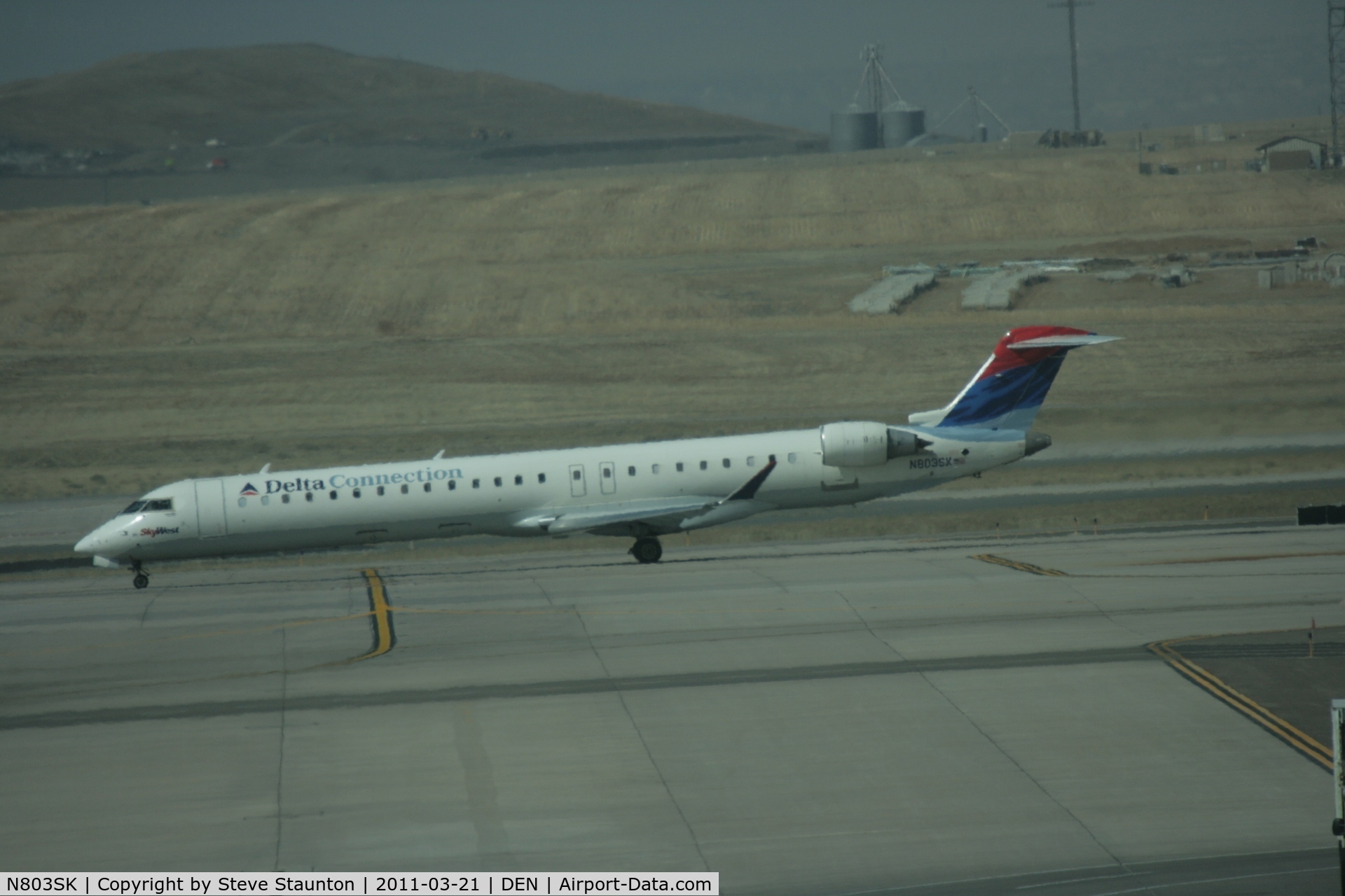 N803SK, 2006 Bombardier CRJ-900ER (CL-600-2D24) C/N 15062, Taken at Denver International Airport, in March 2011 whilst on an Aeroprint Aviation tour