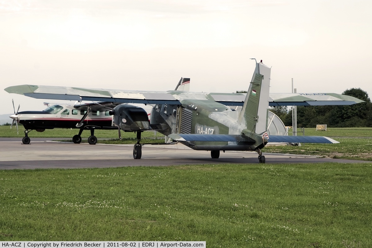 HA-ACZ, Dornier Do-28G-92 Skyservant C/N 4199, parked at Saarlouis during the 2011 European Championship and Worldcup in Formation Skydiving and Artistics