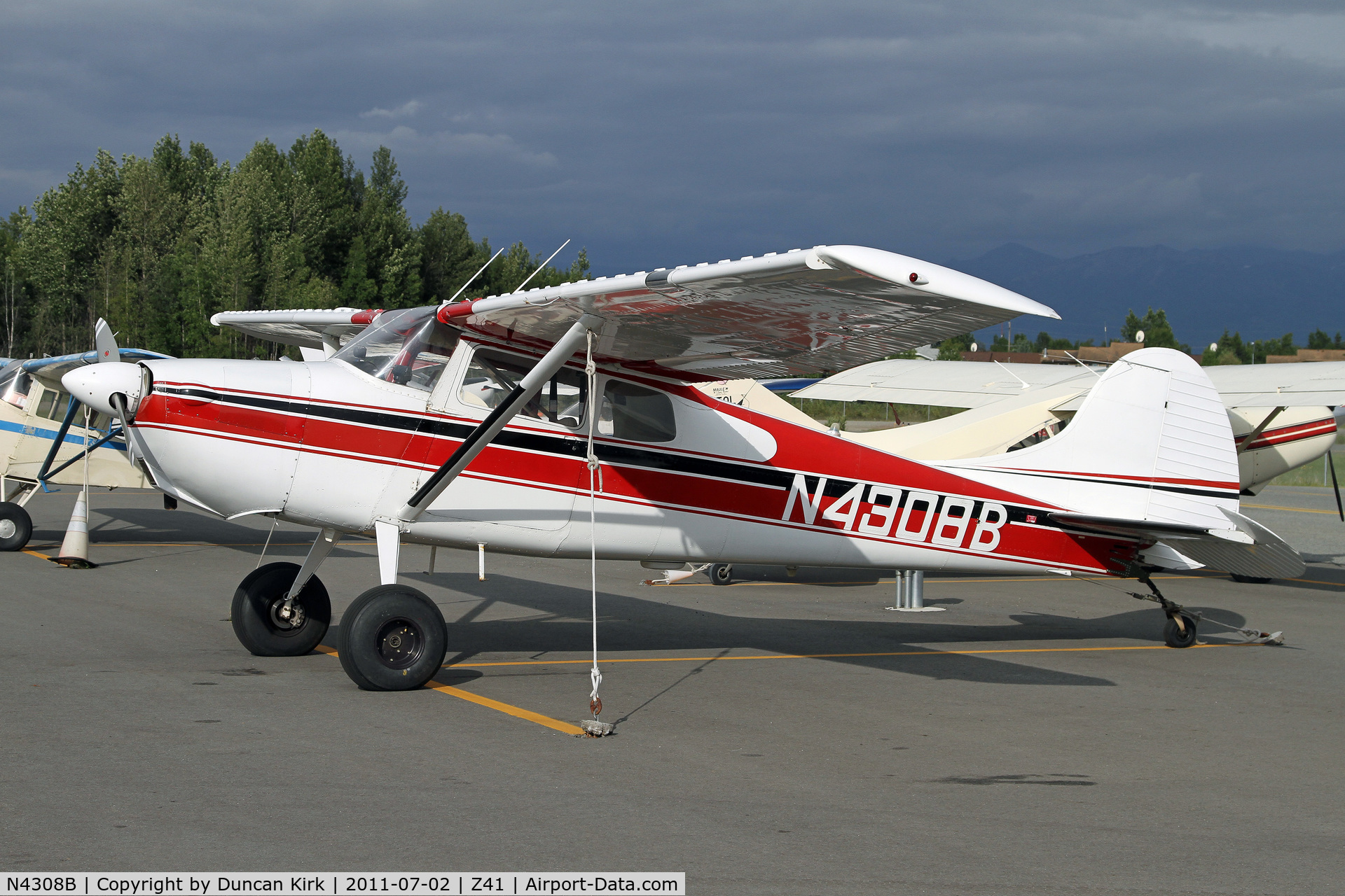 N4308B, 1955 Cessna 170B C/N 26652, Tail dragger central!