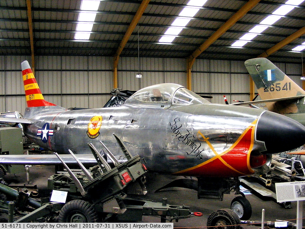 51-6171, 1953 North American F-86D Sabre C/N 173-315, Displayed at the North East Aircraft Museum, Unsworth