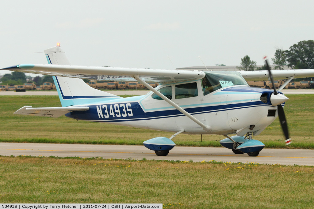 N3493S, 1964 Cessna 182H Skylane C/N 18255893, 1964 Cessna 182H, c/n: 18255893 at 2011 Oshkosh