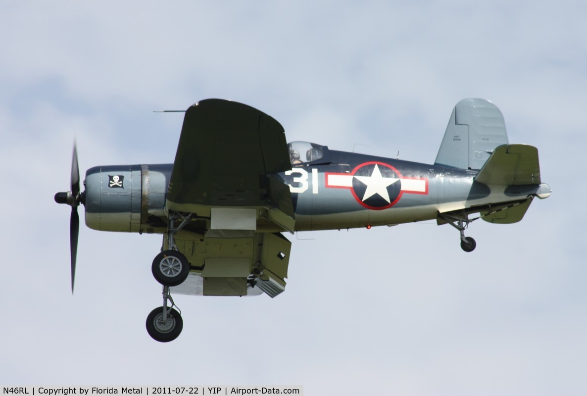 N46RL, 1945 Goodyear FG-1D Corsair C/N Not found (92508/N46RL), FG-1D Corsair