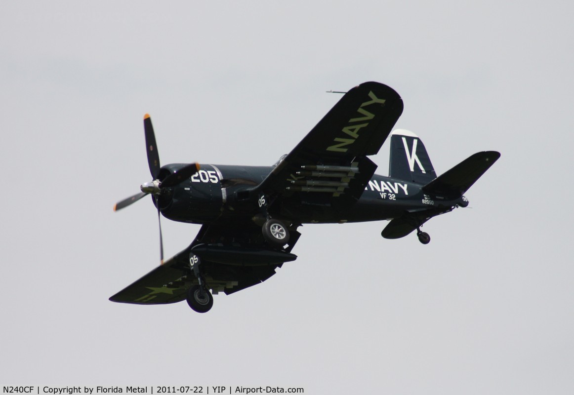 N240CF, 1945 Vought F4U-4 Corsair C/N 9513, F4U Corsair