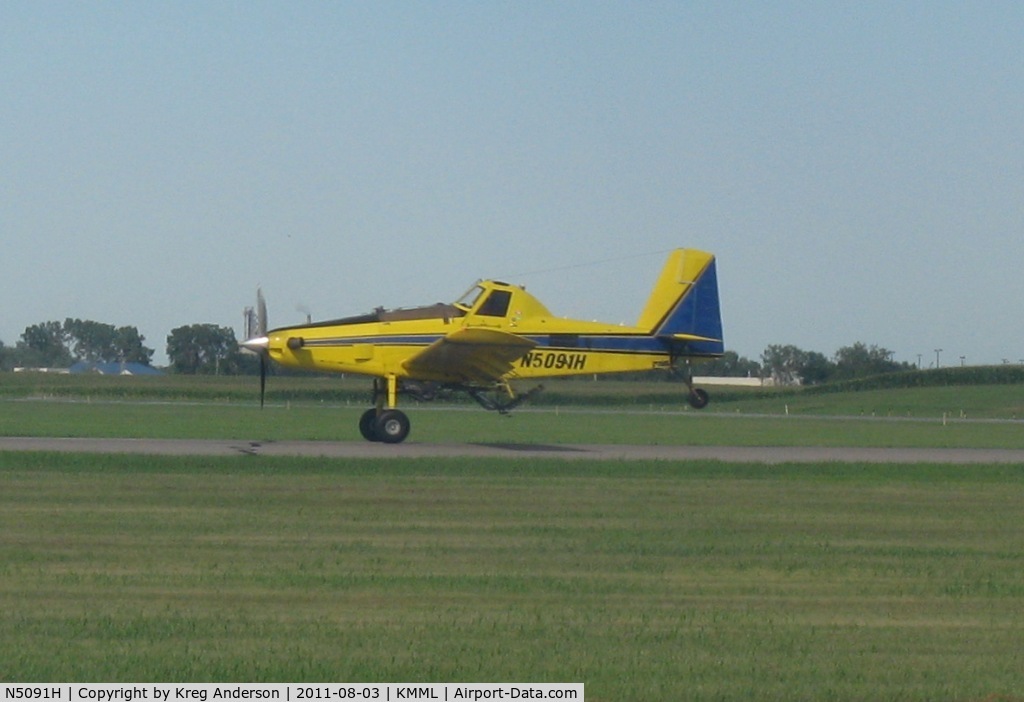 N5091H, 1997 Air Tractor Inc AT-602 C/N 602-0444, Air Tractor AT-602 departing runway 30.