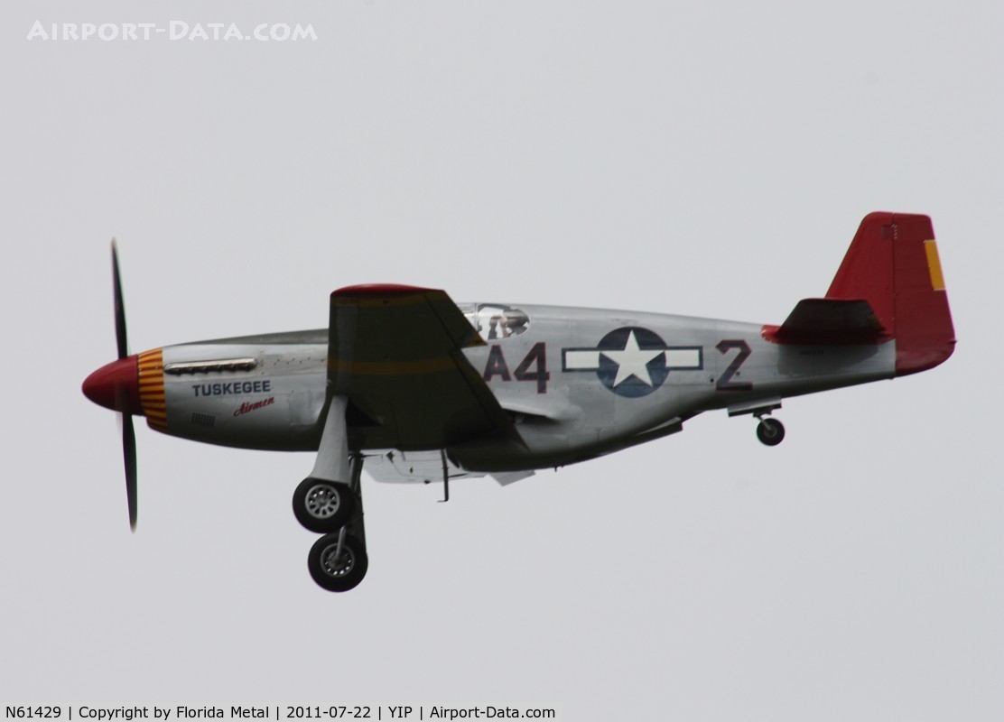 N61429, 1942 North American P-51C Mustang C/N 103-26199, Tuskeegee Airmen P-51C